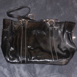 Black Coach shoulder purse